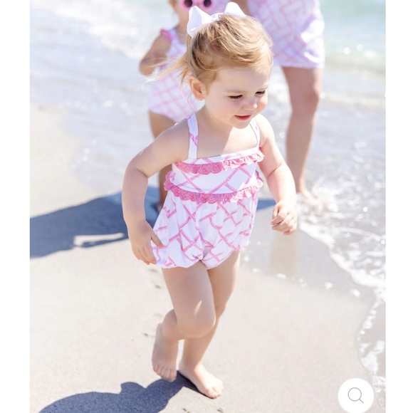 St Bart's Bubble Bathing Suit Worth Ave White
